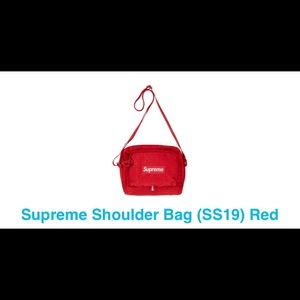 Supreme SS/19 red shoulder bag